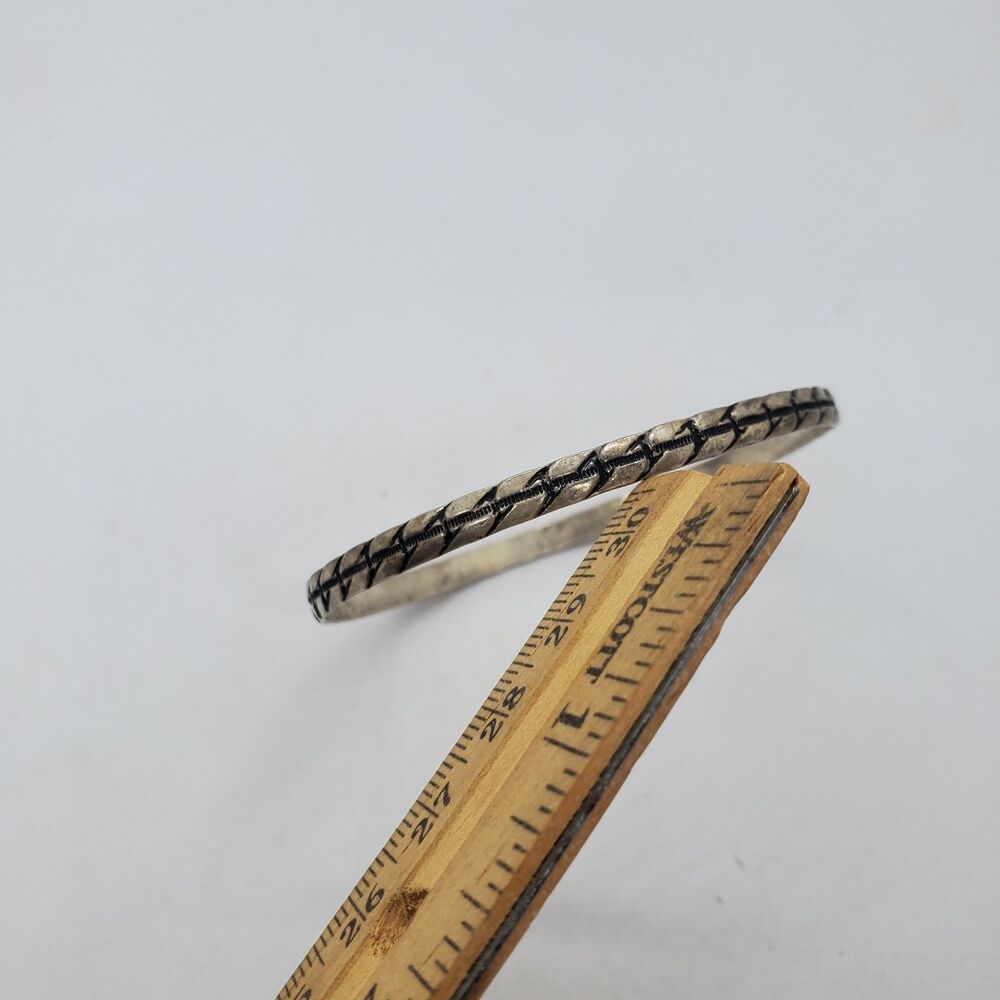 Vintage Sterling Silver Bangle Bracelet 925